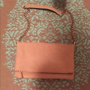 Express nude faux leather handbag